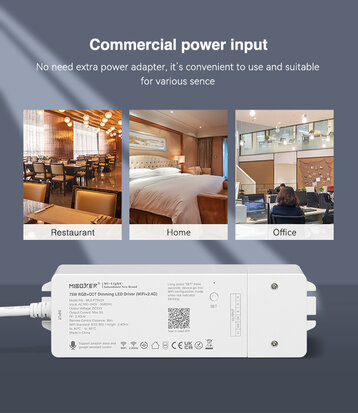 Miboxer RGB+CCT 75W dimming led driver