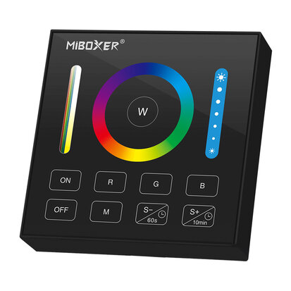 Milight 1-zone RGB+CCT black wandpanel