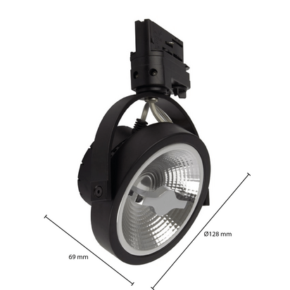 AR111 3-fase railarmatuur Dim2Warm