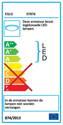 Eglo Vierkante plafondlamp 