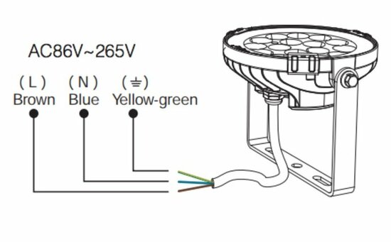 RGB+CCT Garden lamp 9W