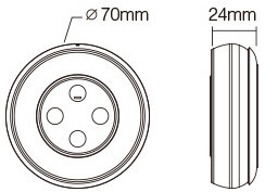 Miboxer Sunrise remote grijs voor Single en Dual White 