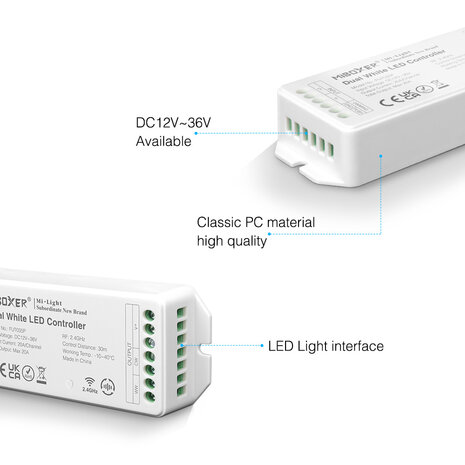 Miboxer Dual White Pro Ledstrip controller