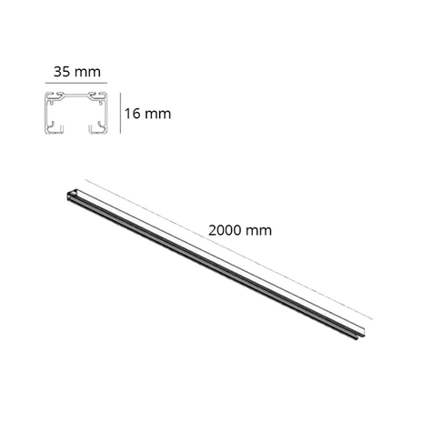 1 fase rail 200 cm