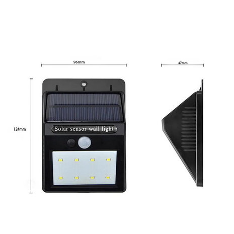 Solar wandlamp met sensor